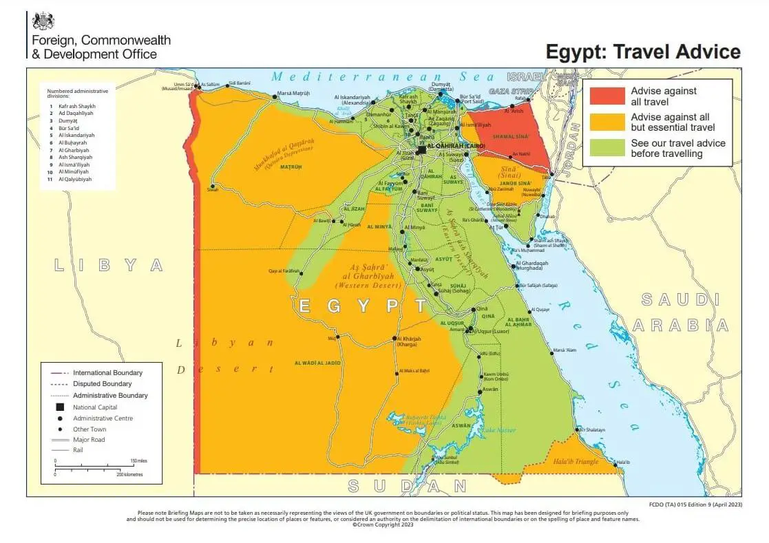 Ist für Ägypten eine gelbe Karte erforderlich?